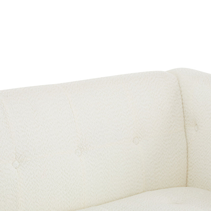 Contemporary 3 Seater Sofa With Tufted Design