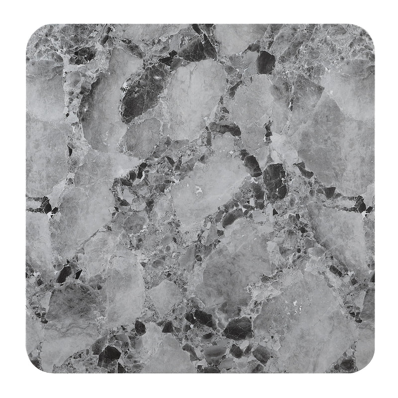Square Frame Dining Table - Gray
