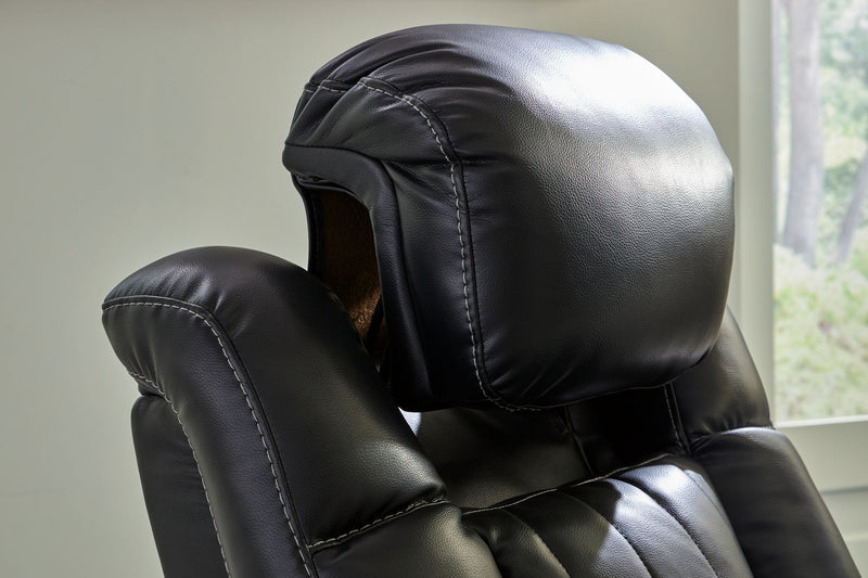 Caveman Den - Power Recliner/ Adj Headrest - Midnight