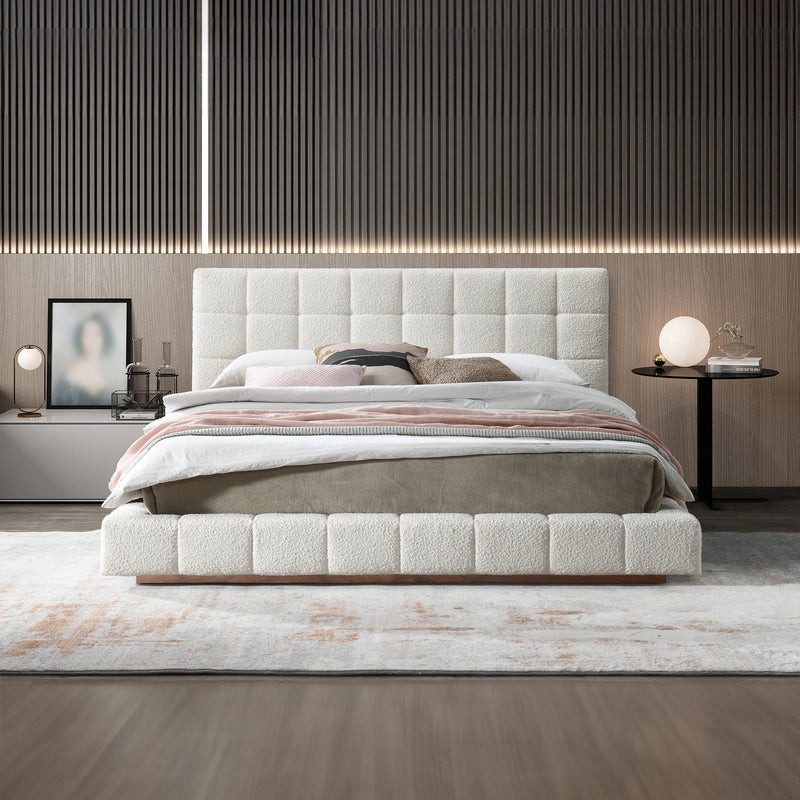 Hudson - King Bed - Ivory
