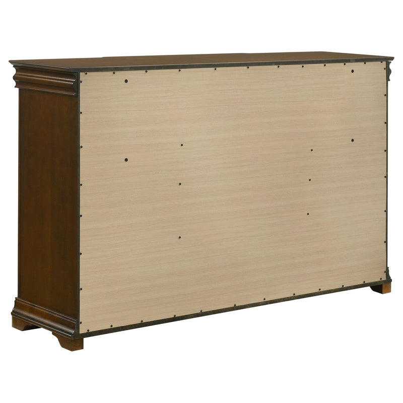 Leonide - 9 Drawer Dresser - Cherry
