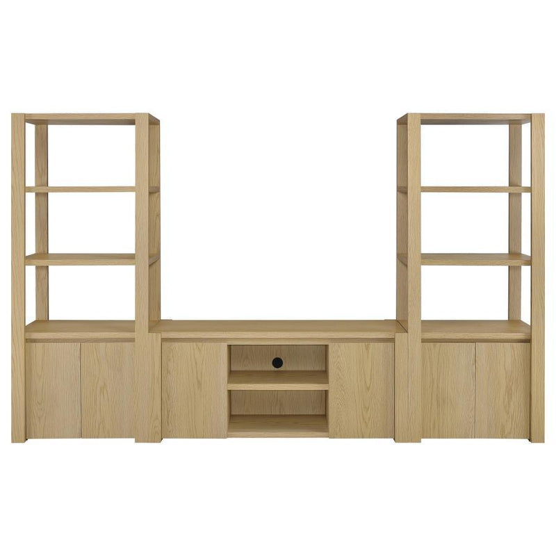Laurelton - 60" 2-Door TV Stand Media Console - Light Oak