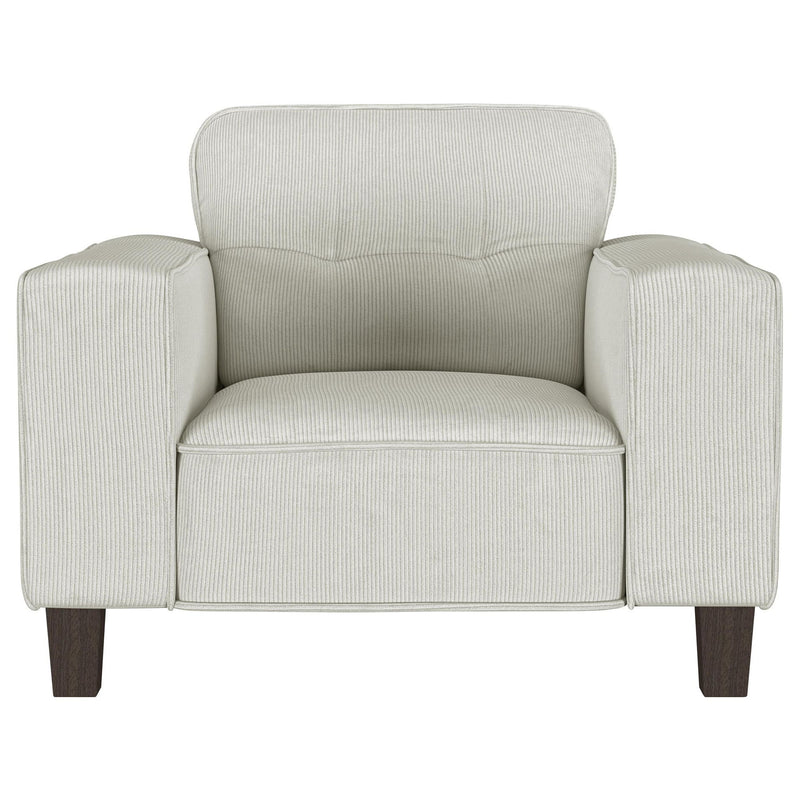 Deerhurst 3-piece Upholstered Track Arm Sofa Set Greige