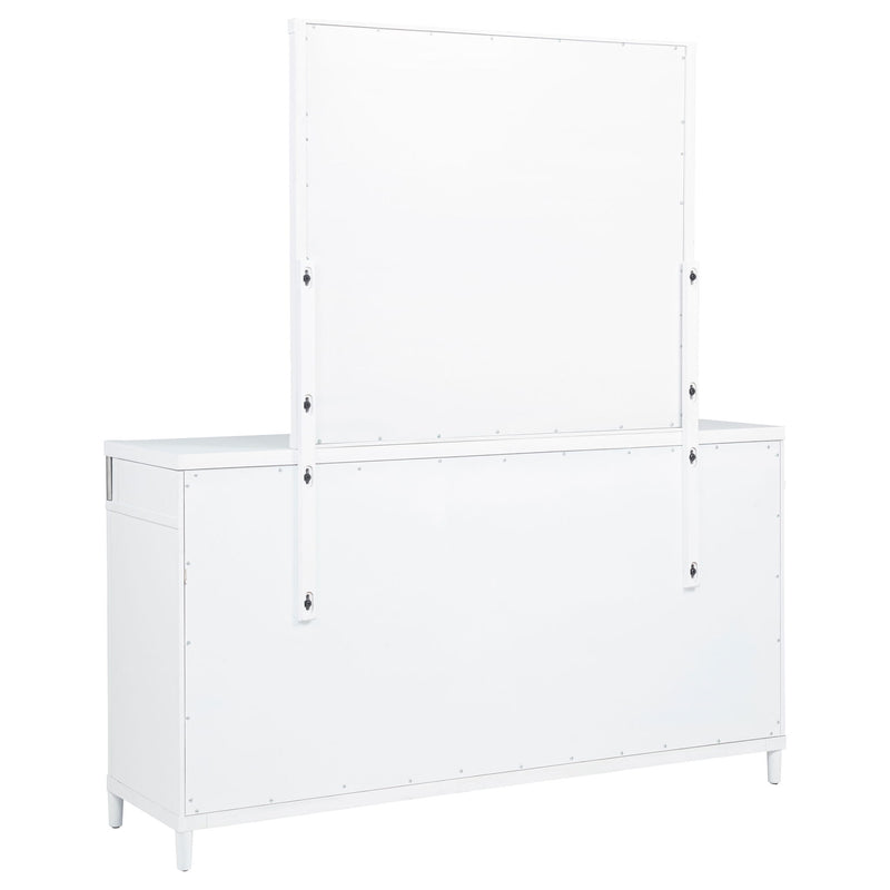 Robinson - 8 Drawer Dresser With Mirror - White
