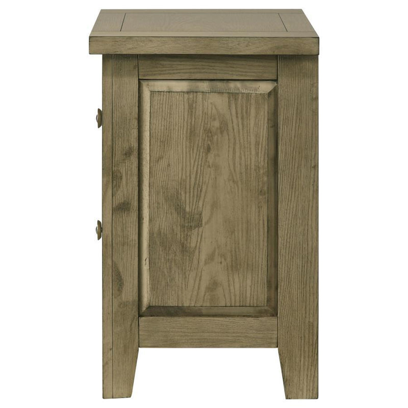 Hazlewood - 2-Drawer Nightstand Bedside Table - Vineyard Oak