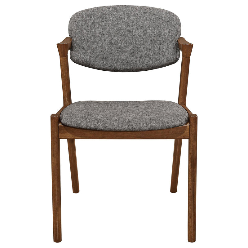 Modern Dining Chair And Zigzag Arm Design (Set of 2)