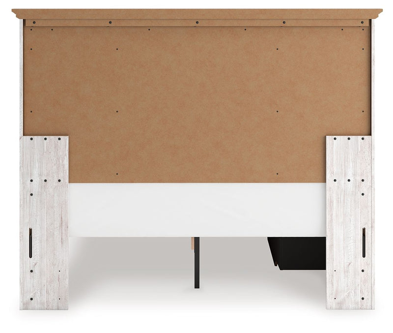Makidern - Panel Storage Bed With Under Bed Storage Unit And Storage Footboard