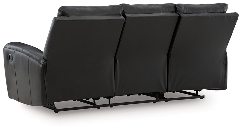 Glossmore - Reclining Sofa - Black