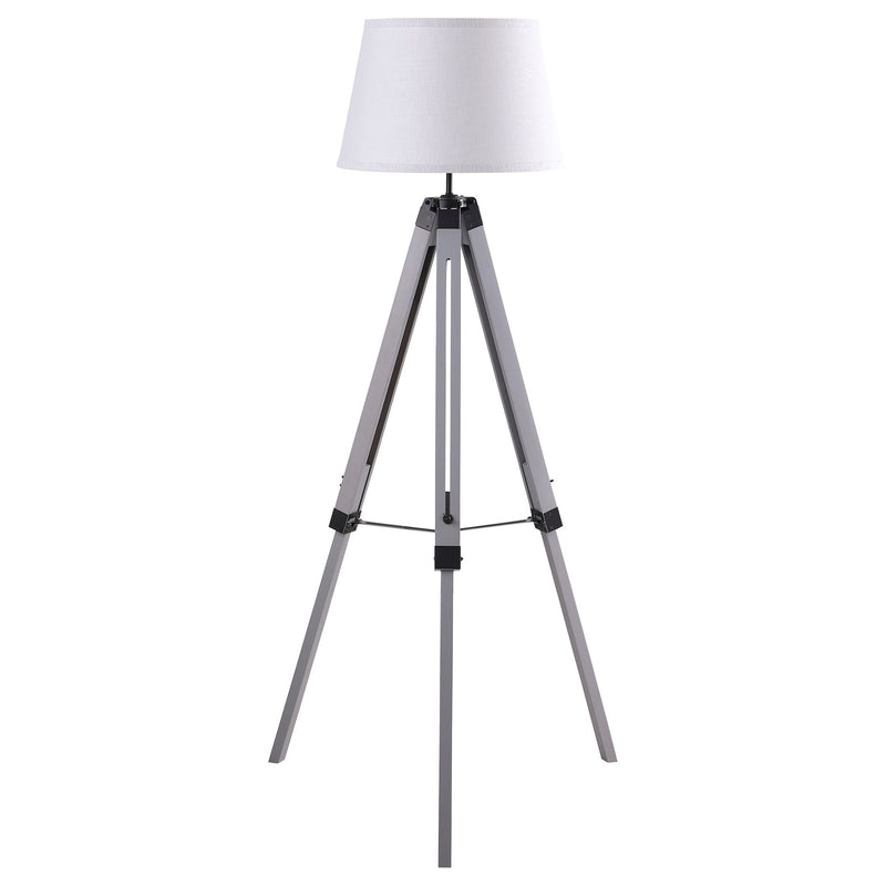 Hannah - Floor Lamp With Tripod Base - Gray