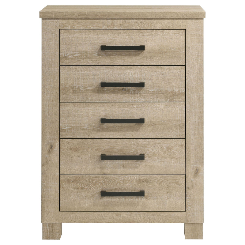 Sansome - 5 Drawer Bedroom Chest - Oak