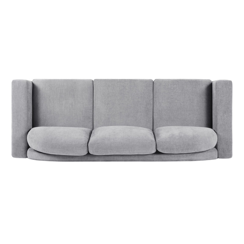 Modern 3 Seater Sofa With Curved Backrest
