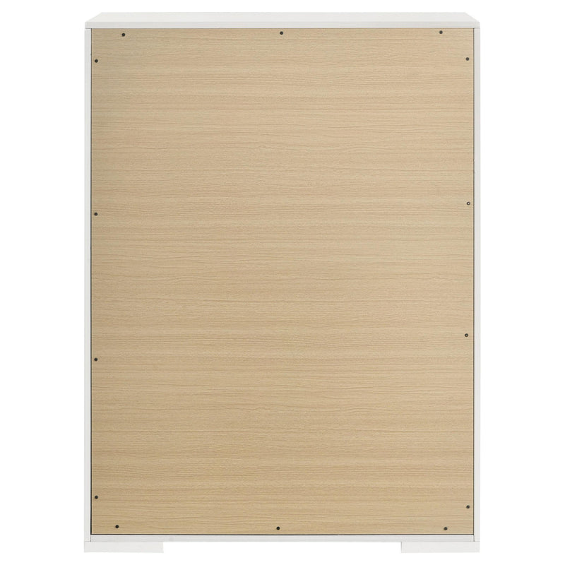 Ives 5-drawer Bedroom Chest of Drawers White High Gloss