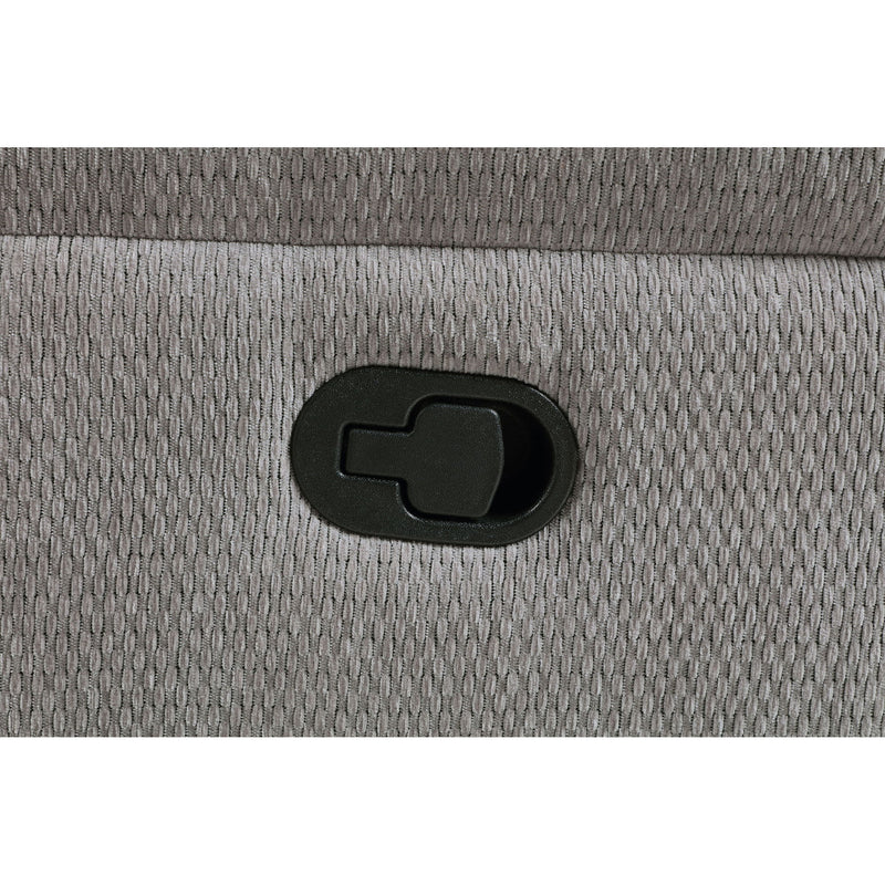 Sebring - Upholstered Glider Recliner Chair With Manual Recline And Smooth Gliding Motion - Gray