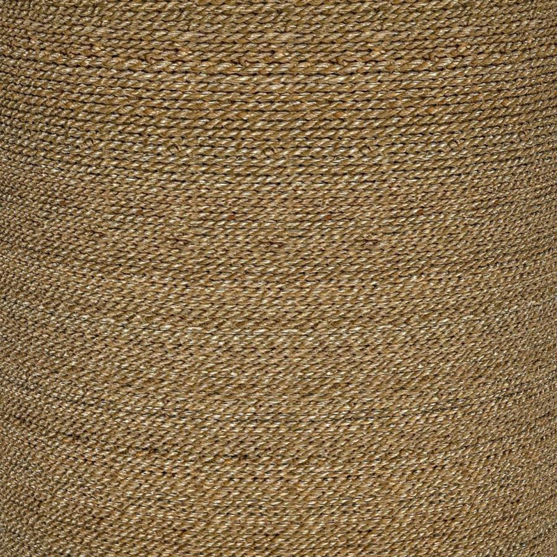 Halden - Round Woven Seagrass Accent Side Table - Light Brown