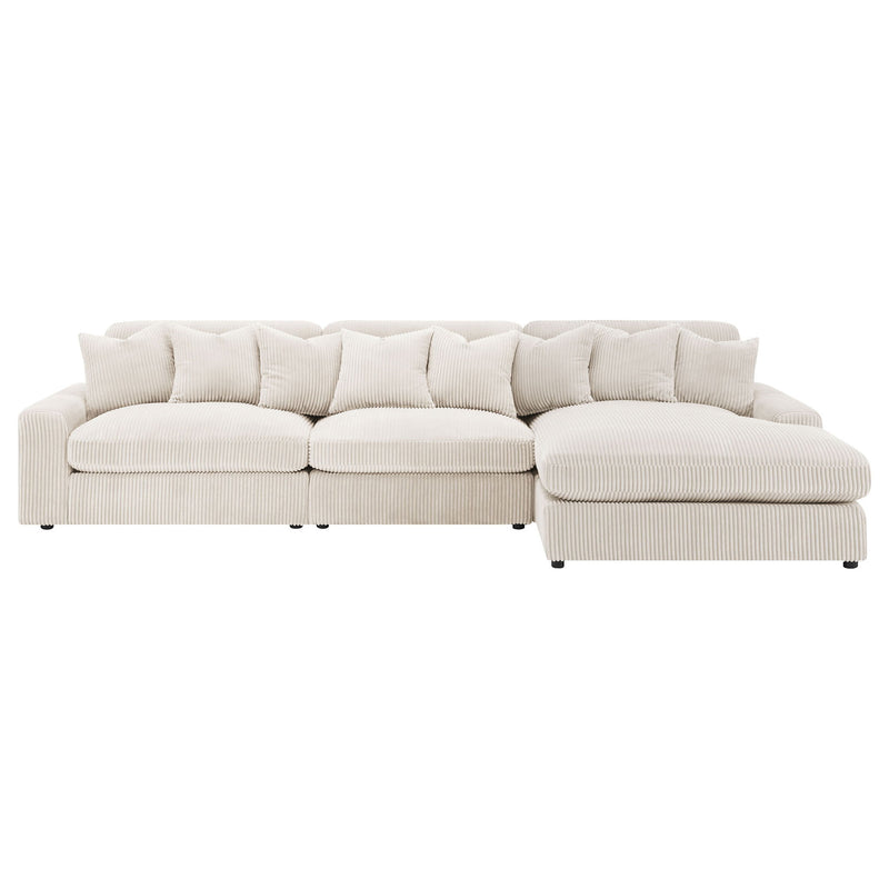 Cassidy - Upholstered Sectional Sofa With Reversible Cushions