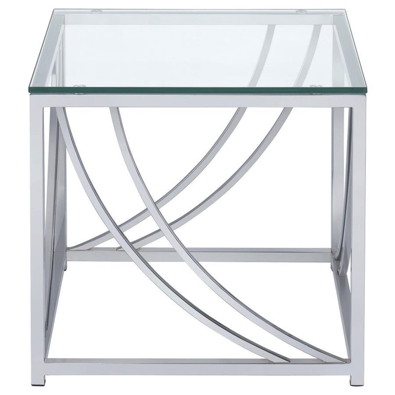 Lille - Glass Top Entryway Sofa Console Table Accents