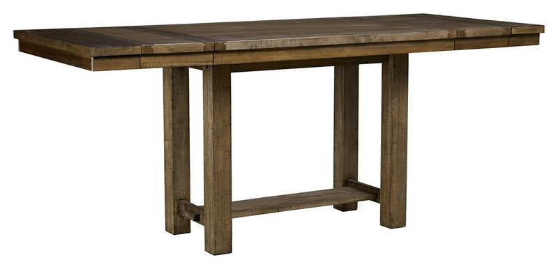 Moriville - Rectangular Dining Room Counter Extension Table - Grayish Brown