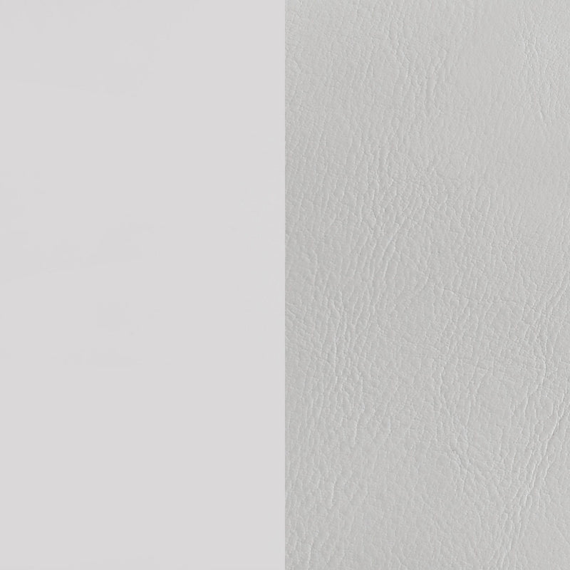 Cassia Eastern King LED Panel Bed White High Gloss