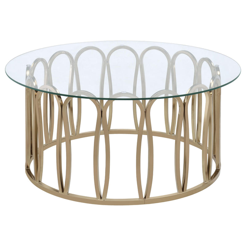 Monett 3-piece Coffee and End Table Set Chocolate Chrome