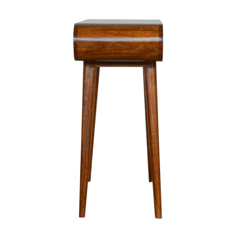 Solid Wood Curved Edge Console Table