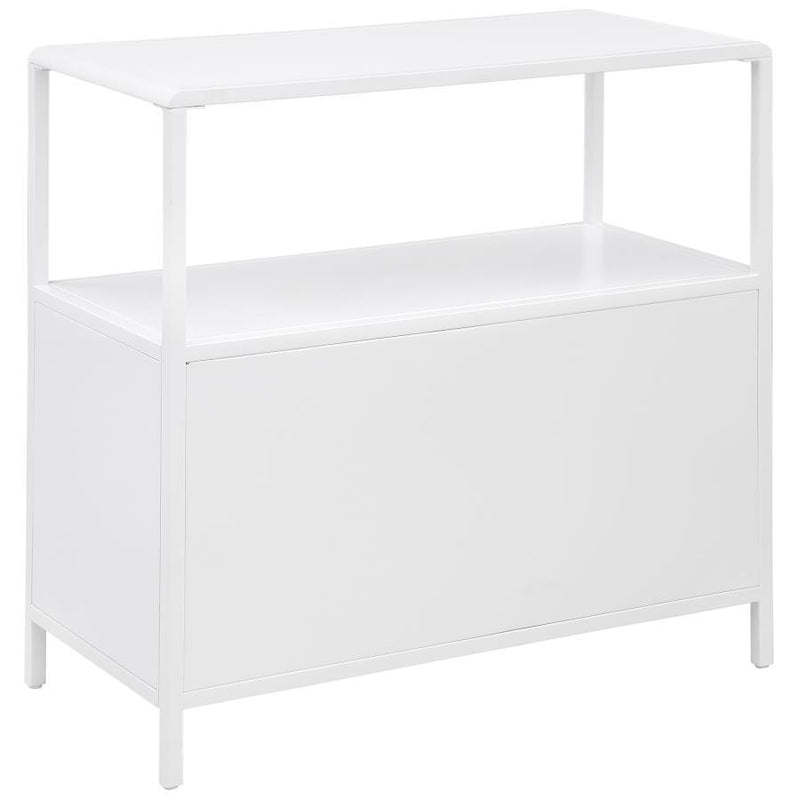 Amherst - 2-Door Radio Weave Cane Metal Accent Cabinet