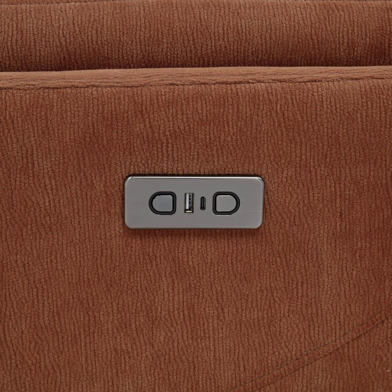 Adler - Upholstered Power Swivel Glider Recliner