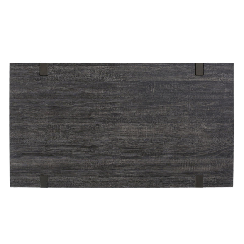 Abitha - Coffee Table With Industrial Powder Coated Metal Legs