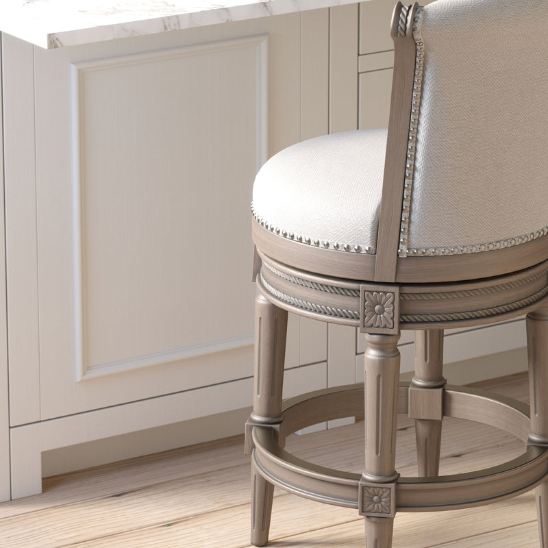 Swivel Barstool With High-Back