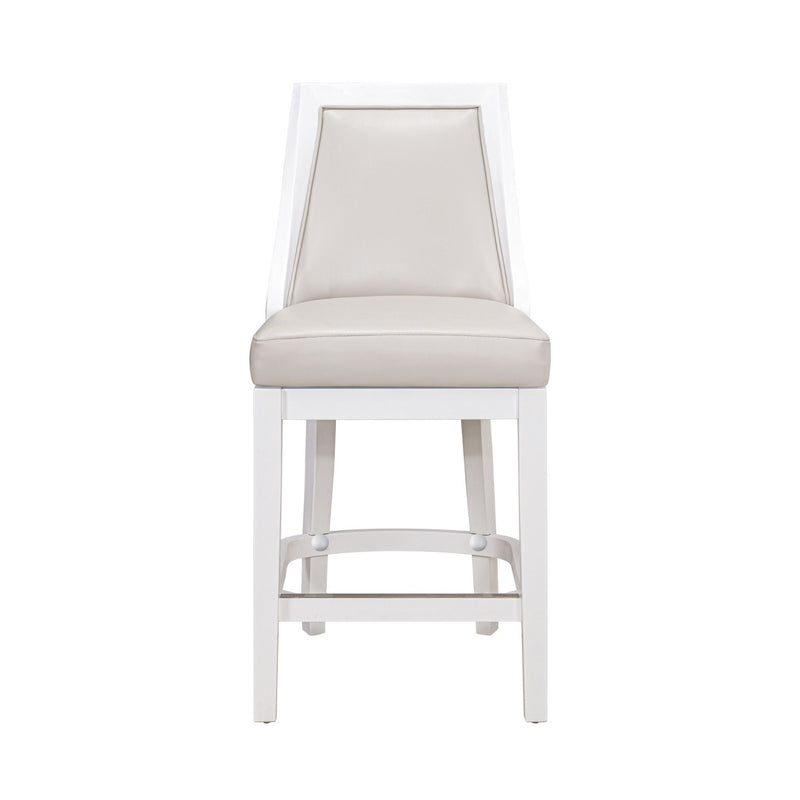 Modern Swivel Stool With Tall Back