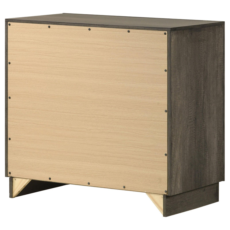 Janine 2-drawer Nightstand Bedside Table Grey