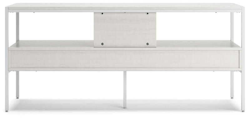 Deznee - Large TV Stand - White
