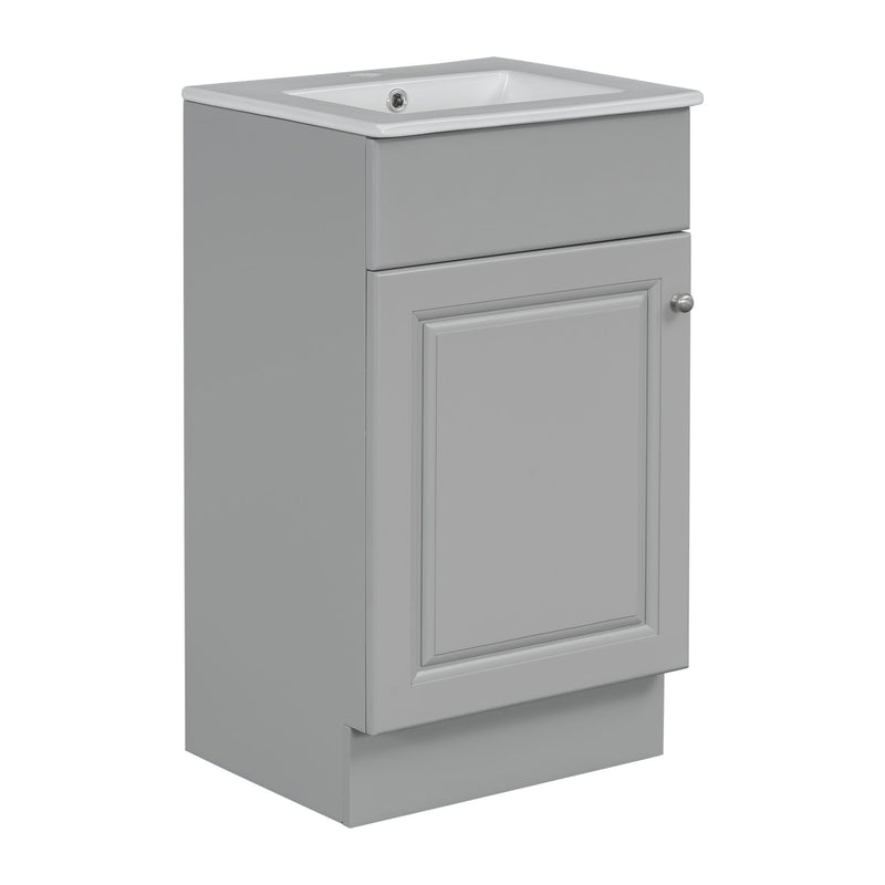 Bathroom Vanity With Sink, Cabinet With Adjustable Shelf