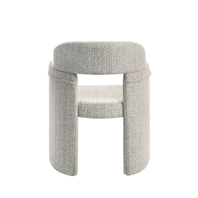 Kyree - Arm Chair (Set of 2) - Ivory / Gray