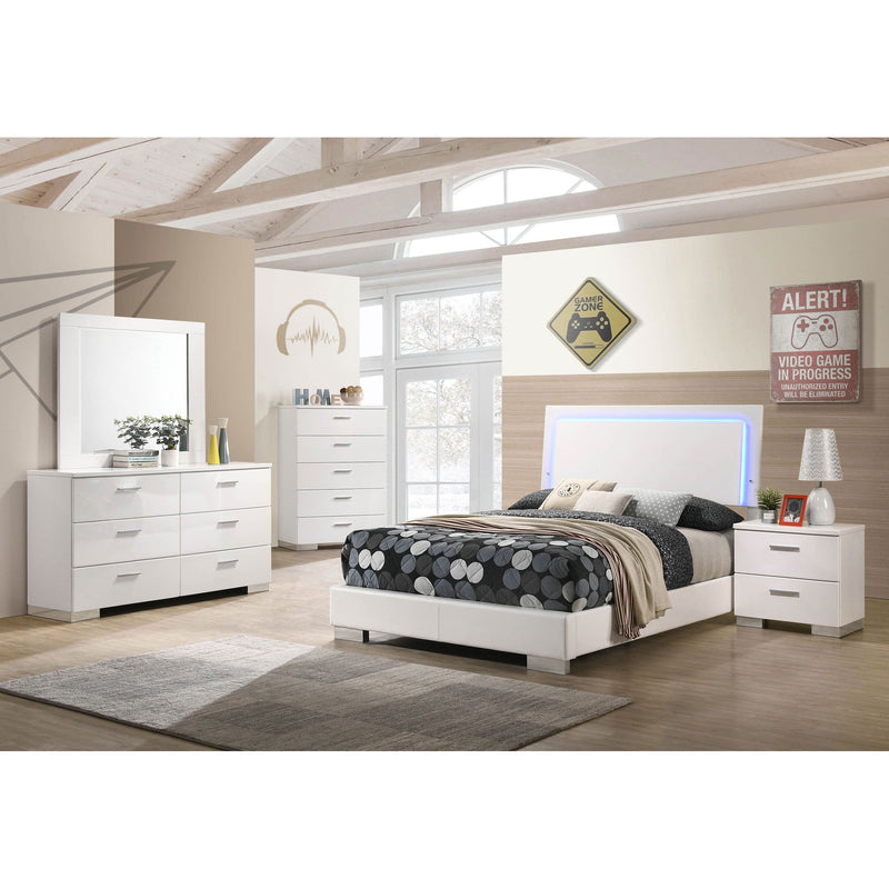 Felicity - LED Panel Bed With Built In Lighting