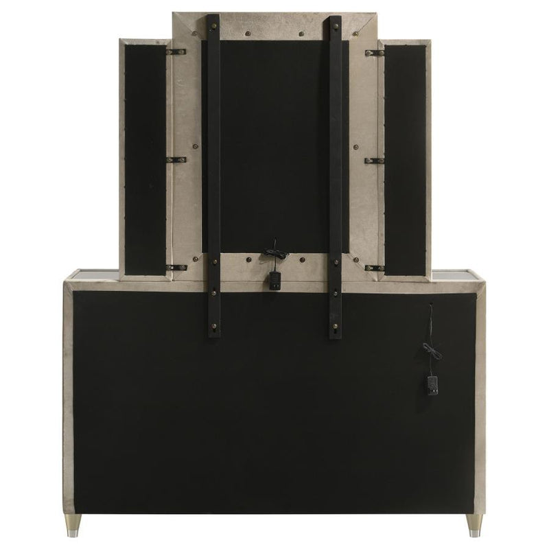 Lorient - 8-Drawer LED Bedroom Dresser Cabinet