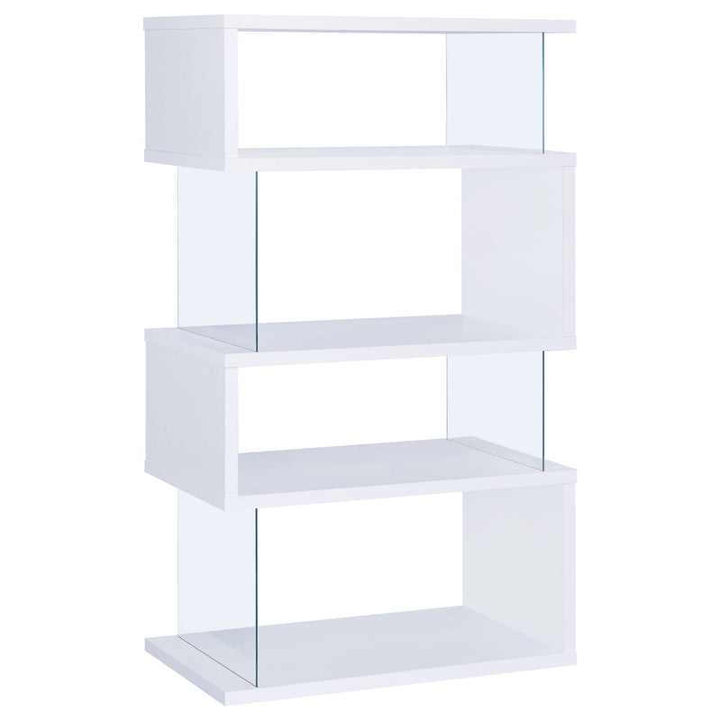 Elias - 4 Shelf Bookshelf With Zigzag Design