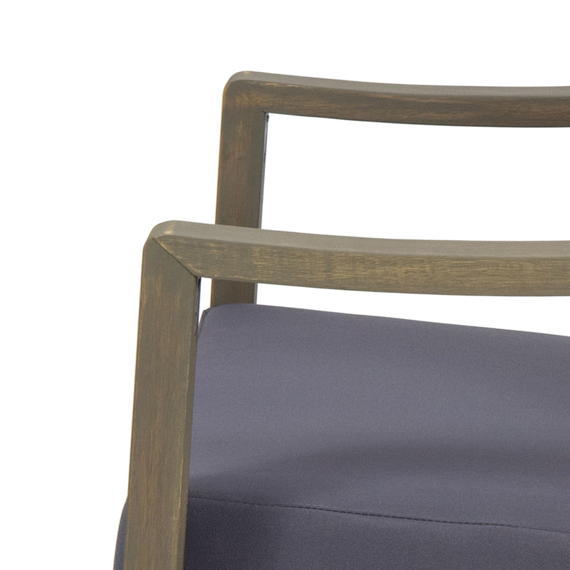 Samwell - Coffee Table & Loveseat Set With Water Resistant Cushions - Dark Gray