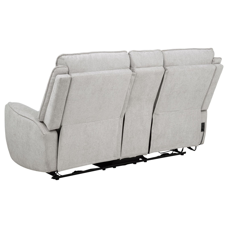 Sylmar 2-piece Chenille Power Reclining Sofa Set Dove Grey