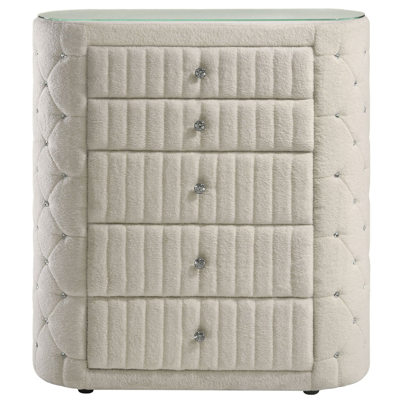Santiago - 5 Drawer Chest Of Drawers - Ivory