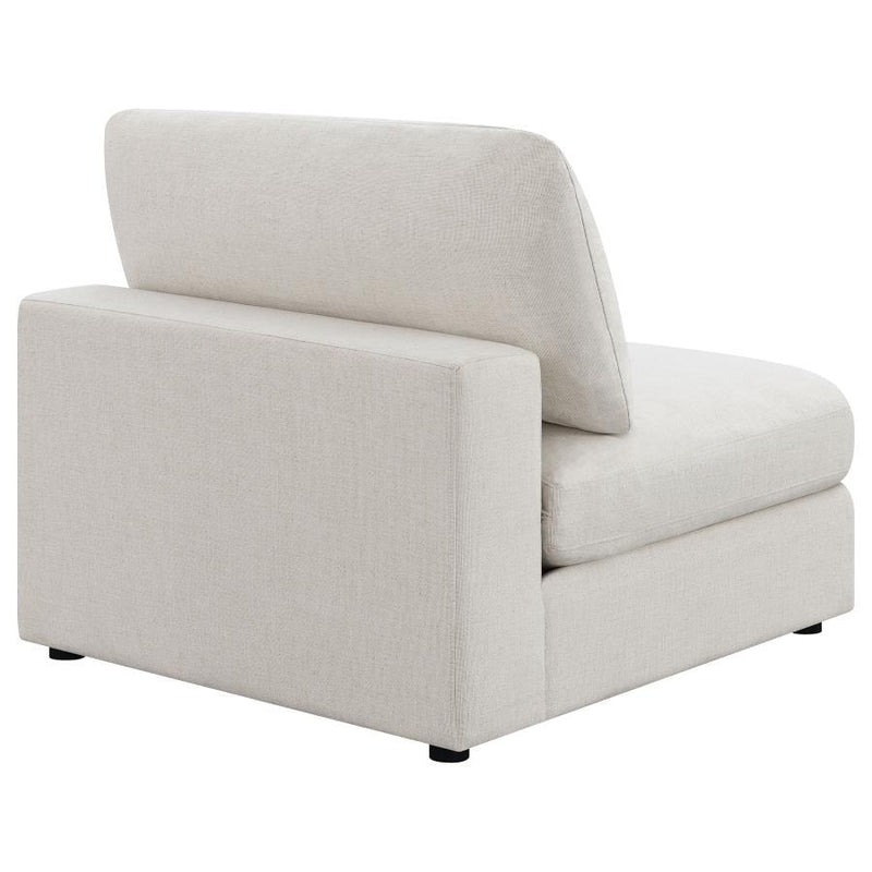 Serene - Upholstered Armless Chair - Beige