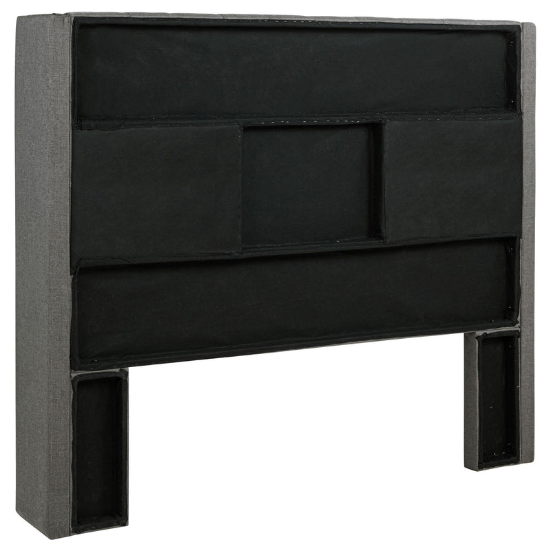 Bancroft Upholstered Full Wingback Headboard Grey