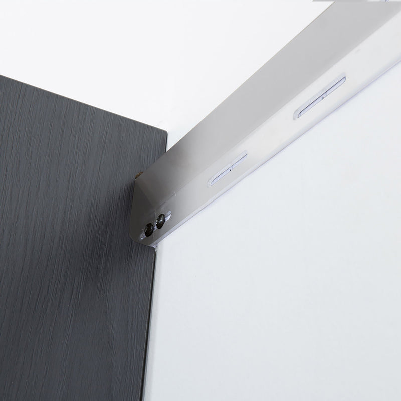 Astro Series - Wall Storage Cabinet With Soft Closing Drawers - Metallic Gray