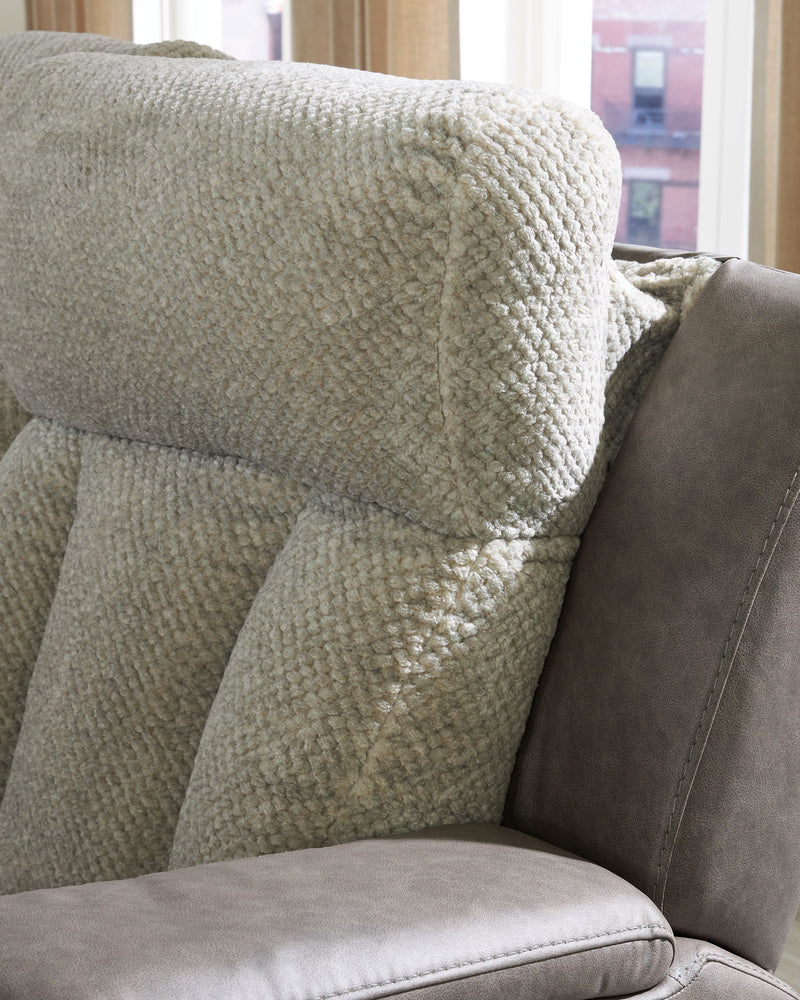 WhipLash - Power Reclining Sofa With Adj Headrest - Sisal