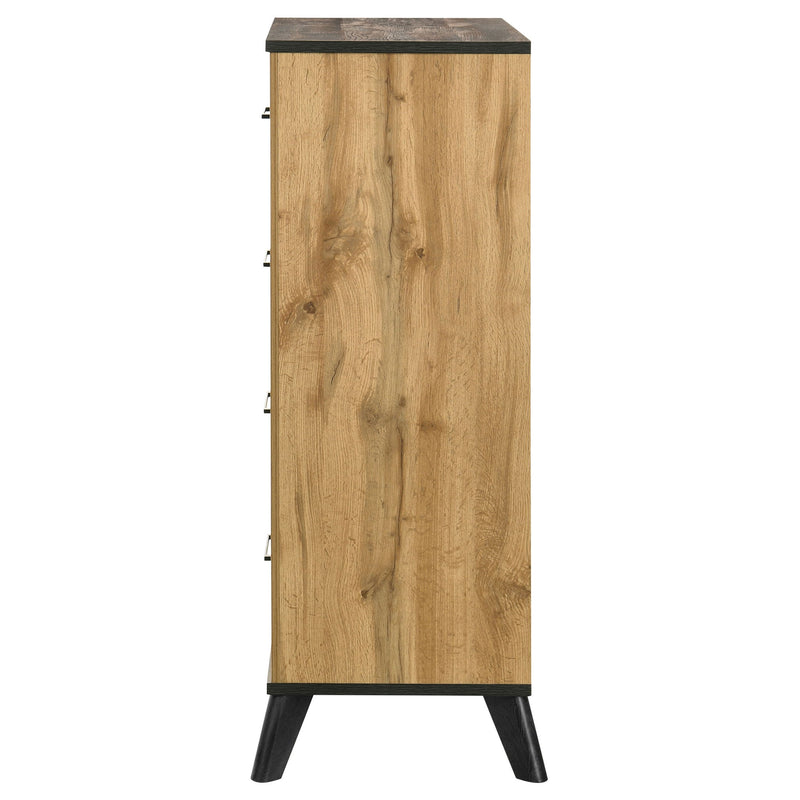 Georgina - 4 Drawer Bedroom Chest - Natural Wood