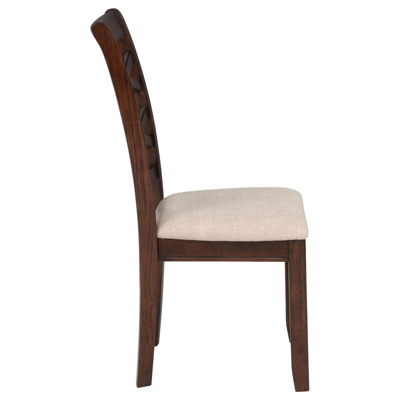 Verety - 5 Piece Round Dining Set With Chairs - Dark Brown