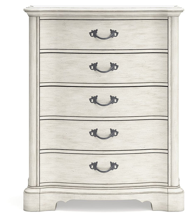Arlendyne - Five Drawer Chest - Antique White