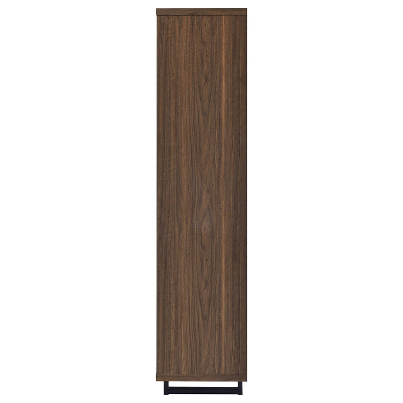 Rodger - 3 Shelf Cabinet Bookcase - Walnut