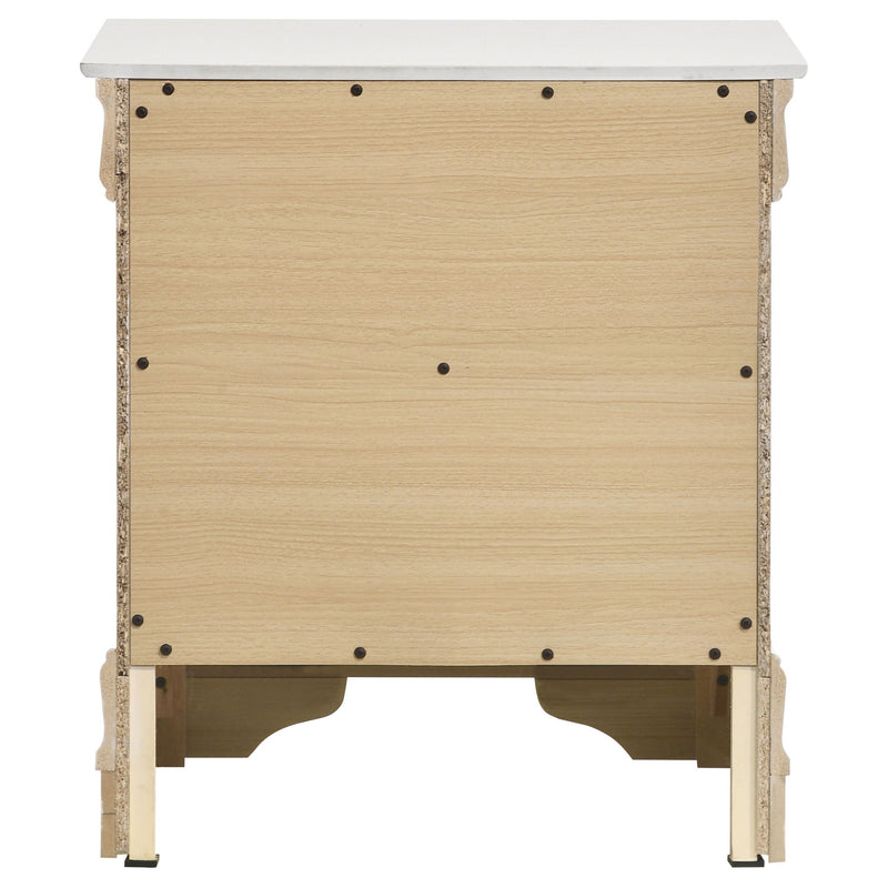 2 Drawer Nightstand - White
