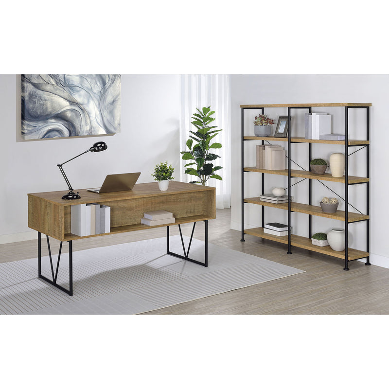 Vellun - 4 Drawer Writing Desk - Mango Color