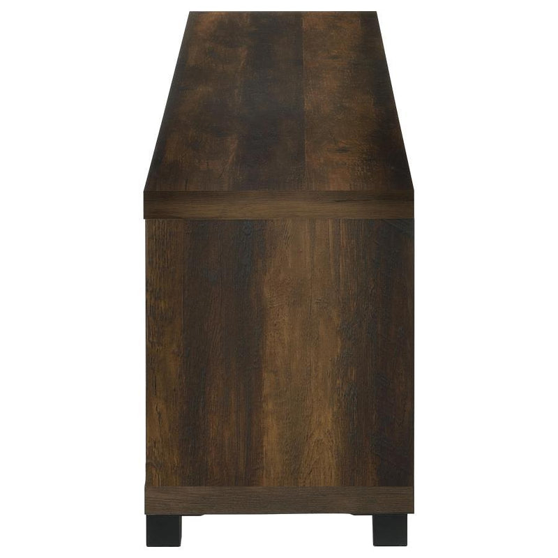 Havering - 71" TV Stand Fireplace Media Console - Dark Pine